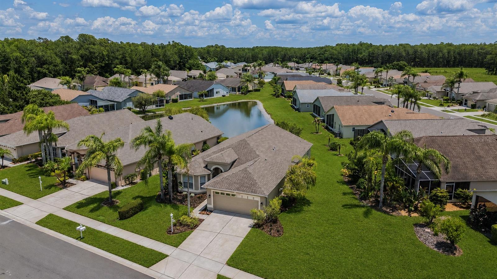 Aerial view (grass is virtually landscaped)