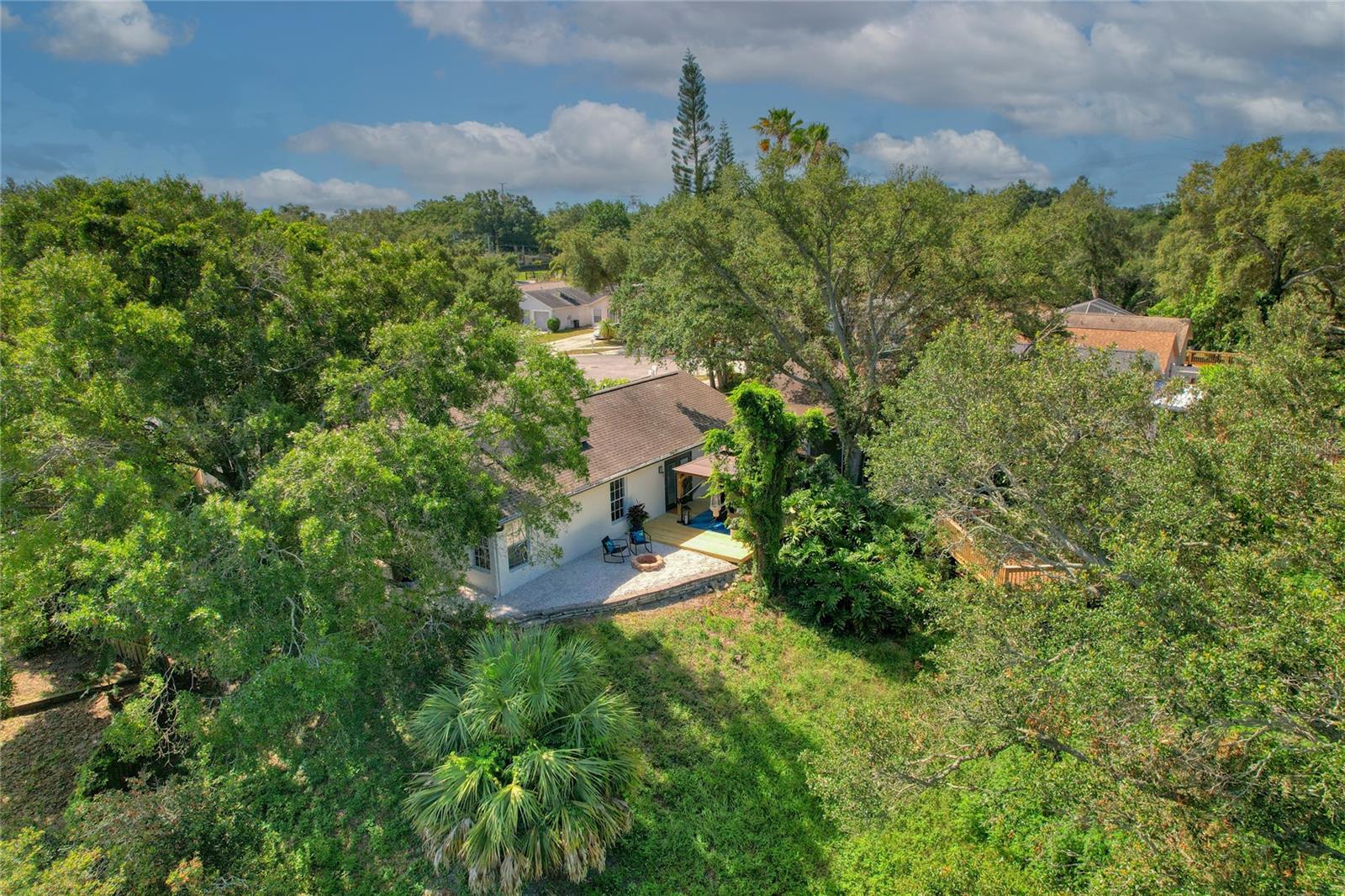 Aerial view of the Back of the home