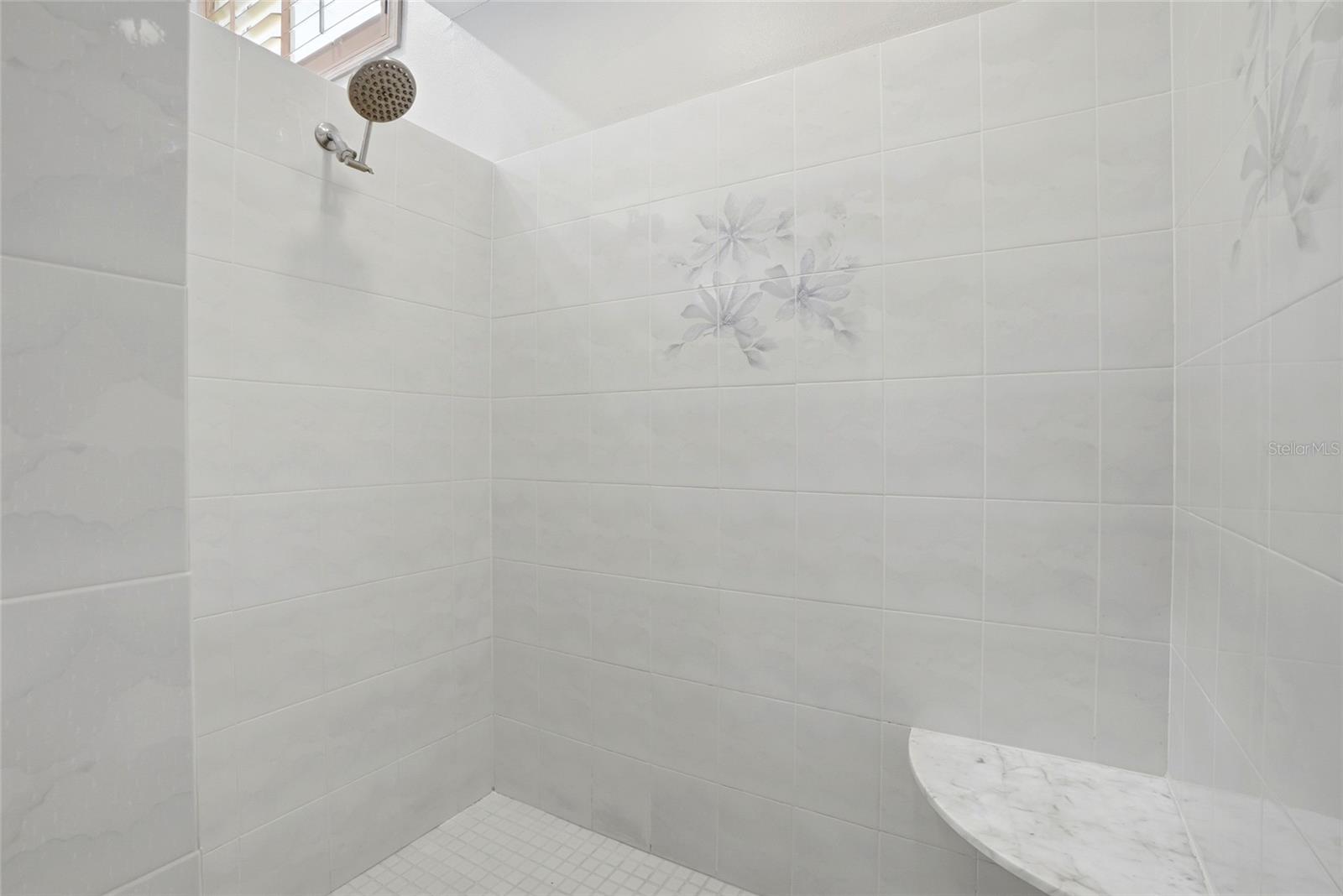 Primary ensuite walk inShower