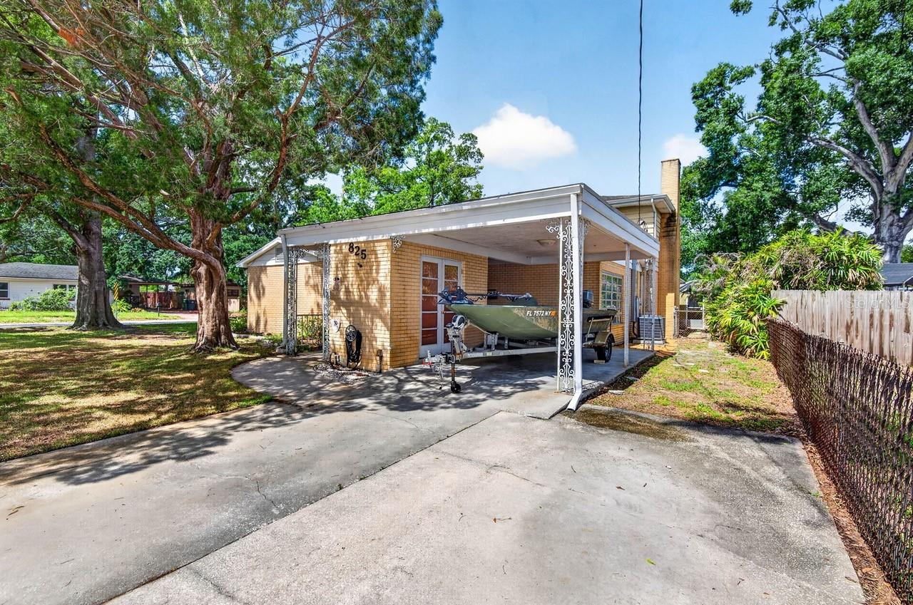 Carport & additional parking pad
