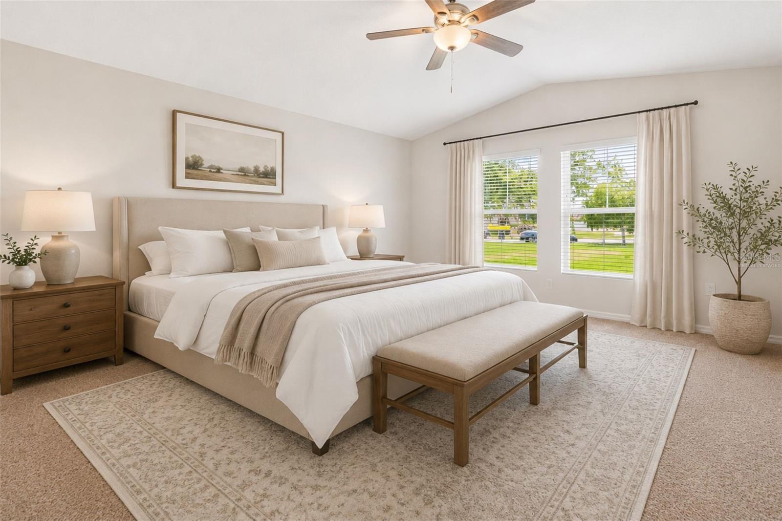 Primary Bedroom Virtually Staged