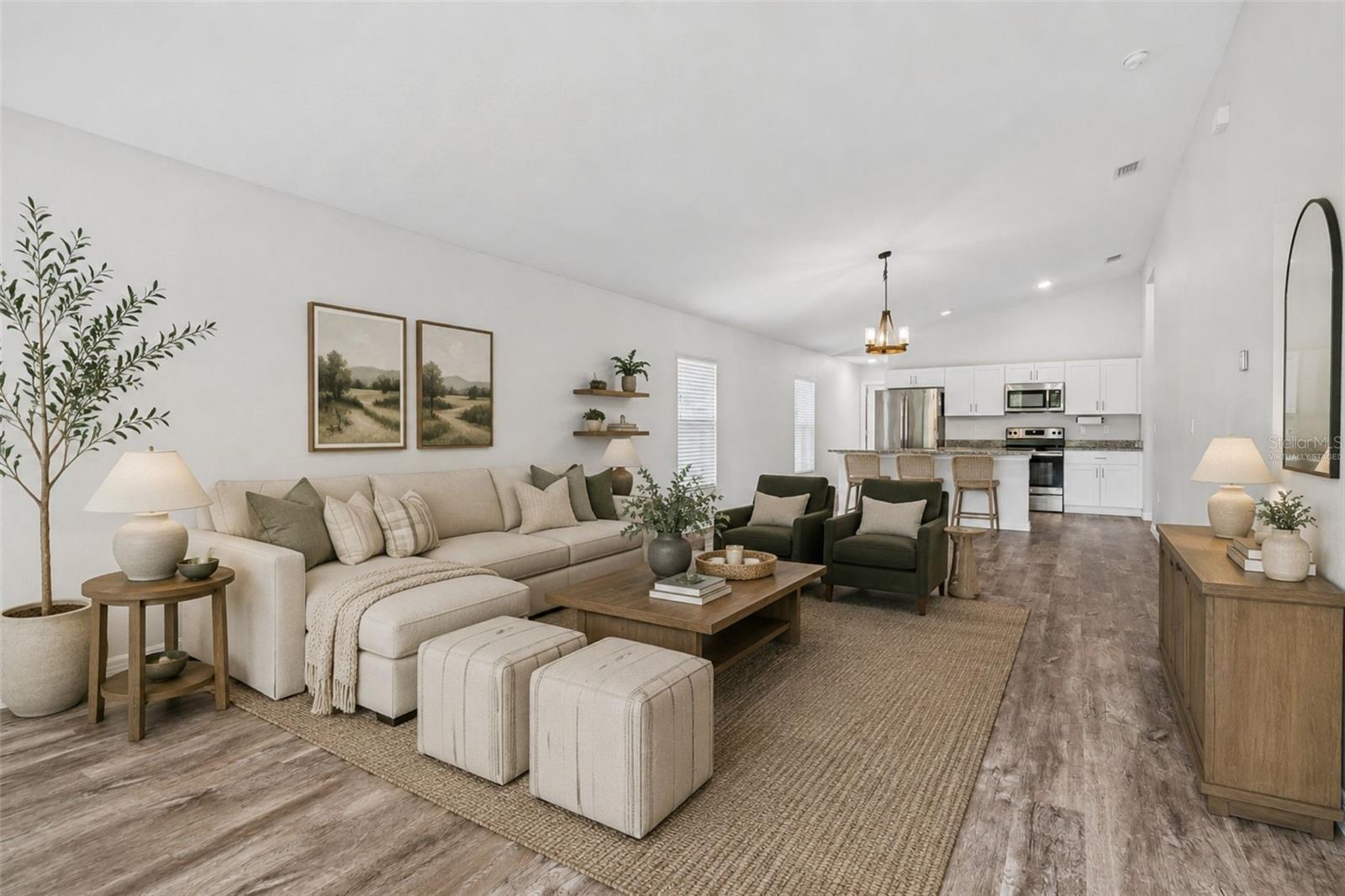 Living Room Virtually Staged