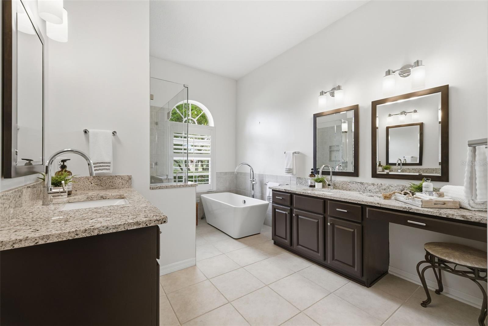 Remodeled primary bathroom