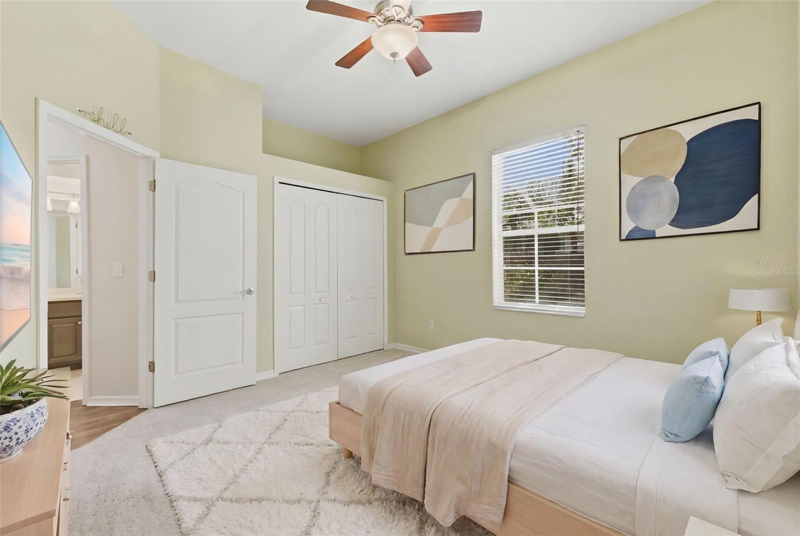 Virtually staged - Guest bedroom 1