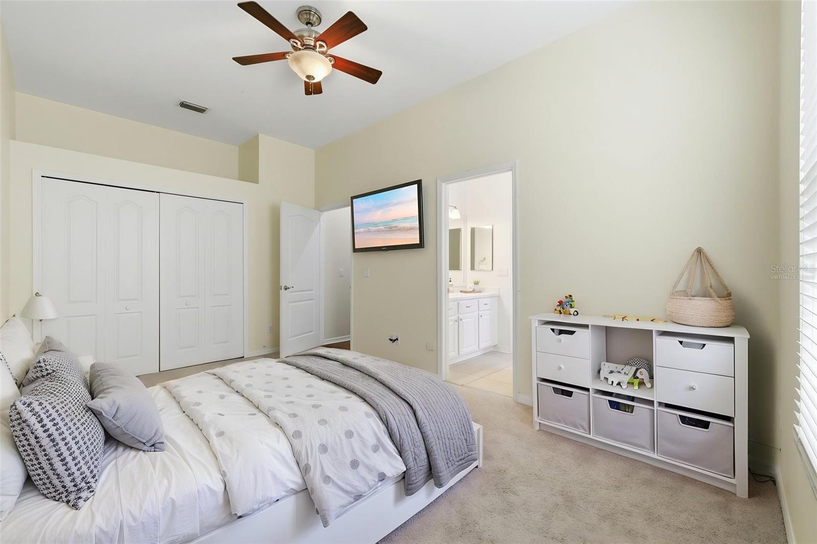 Virtually staged. Guest bedroom 3