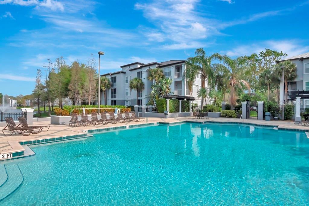 Primary Pool Area behind Clubhouse