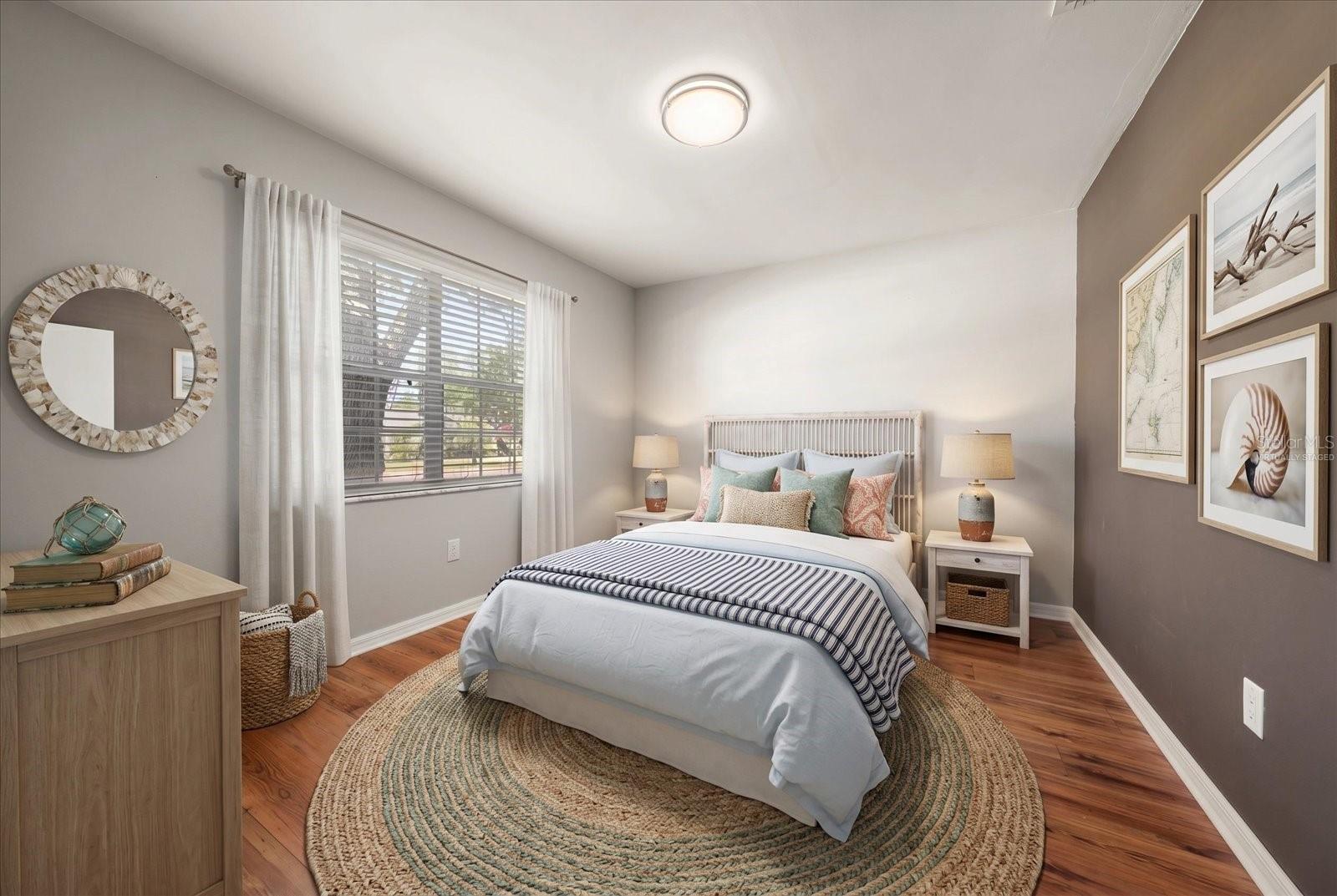 Virtually staged guest bedroom 2