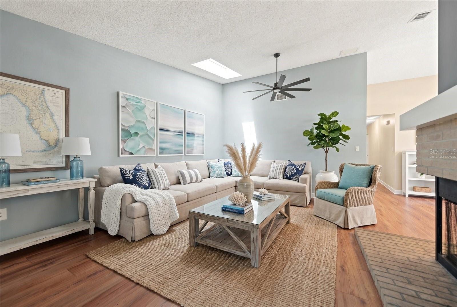 Virtually Staged Living room