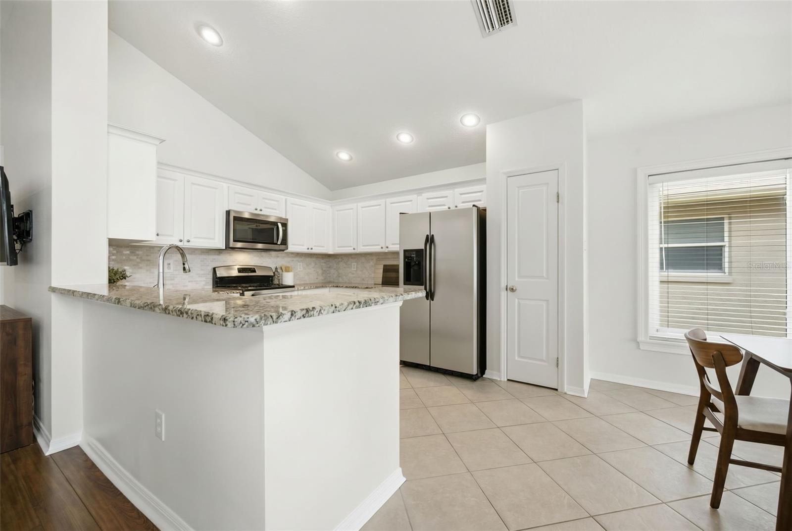 Plenty of light in the kitchen