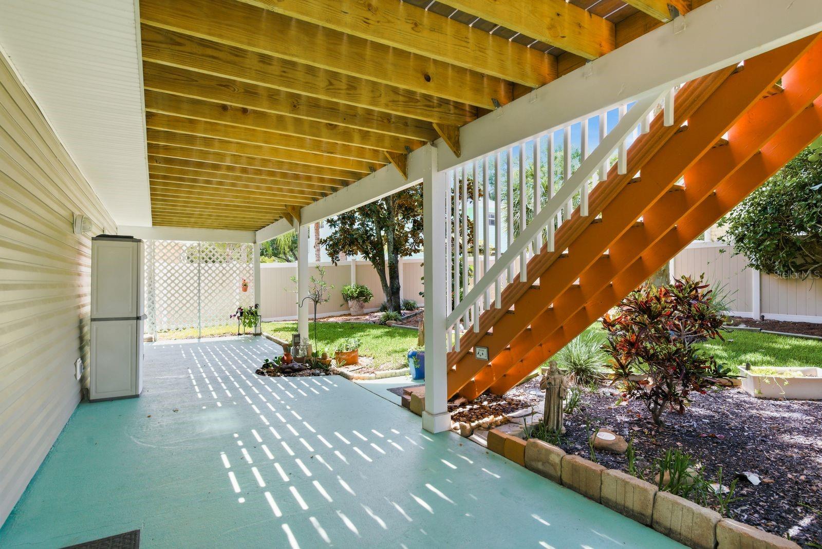 Downstairs Patio.