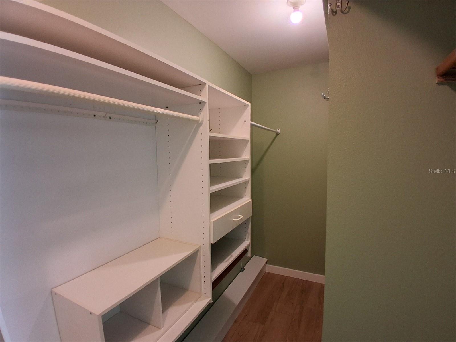 Master bedroom closet