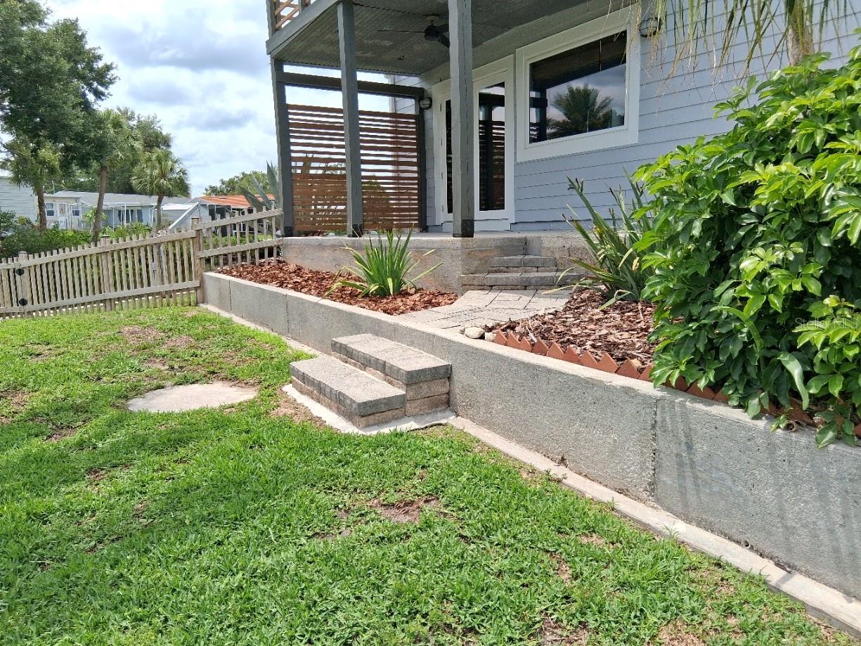 Another look at the terracing at the back of the house.
