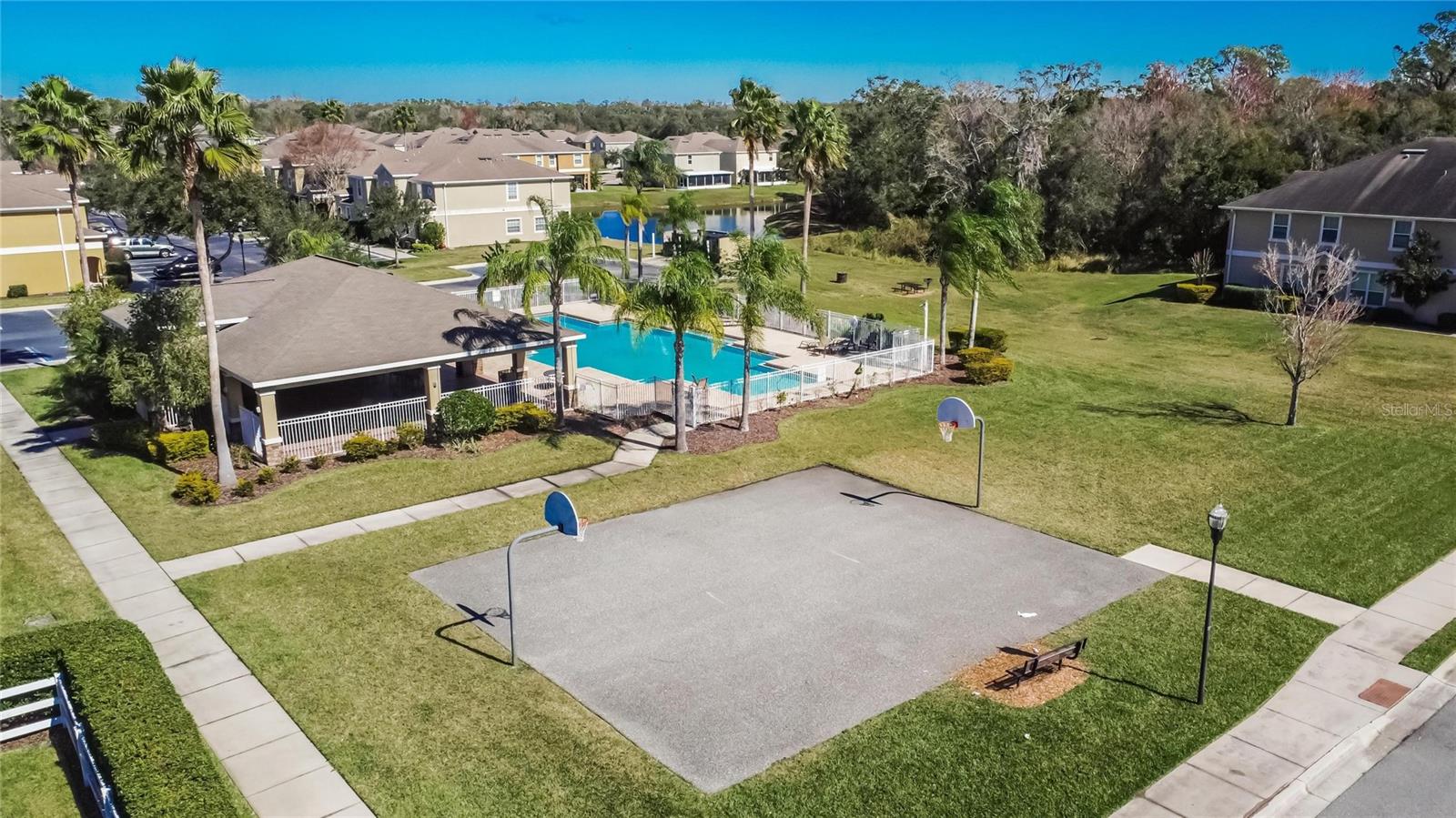 Pool & Basketball Courts