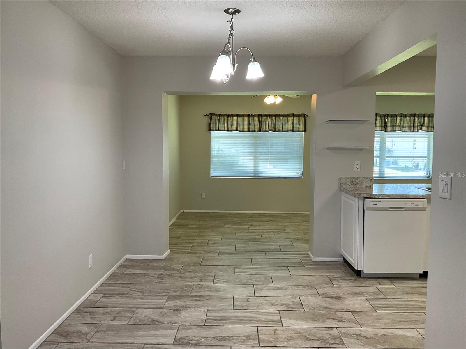 Dining room open concept from living room