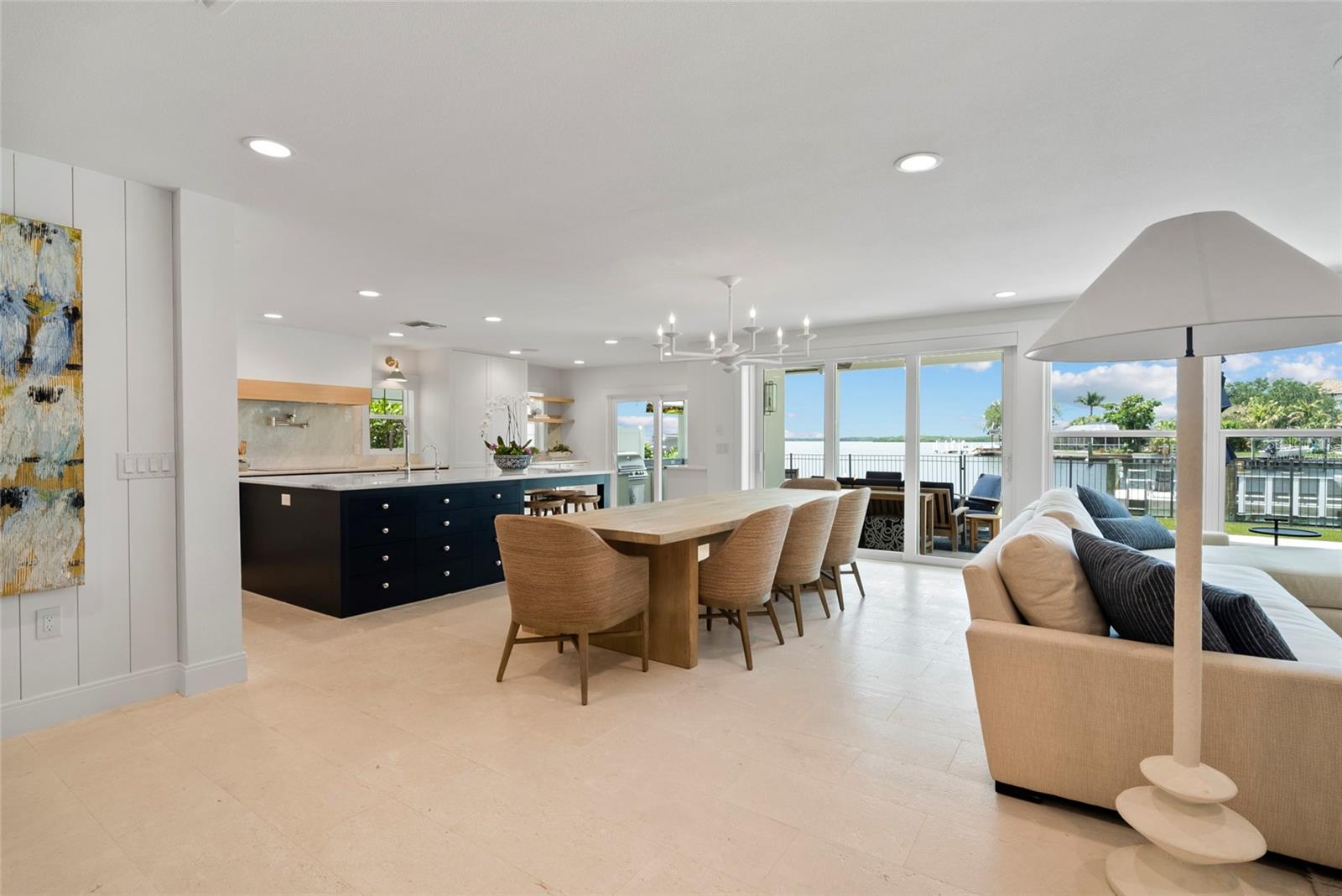 Hurricane windows and doors and electric blinds, virtually staged