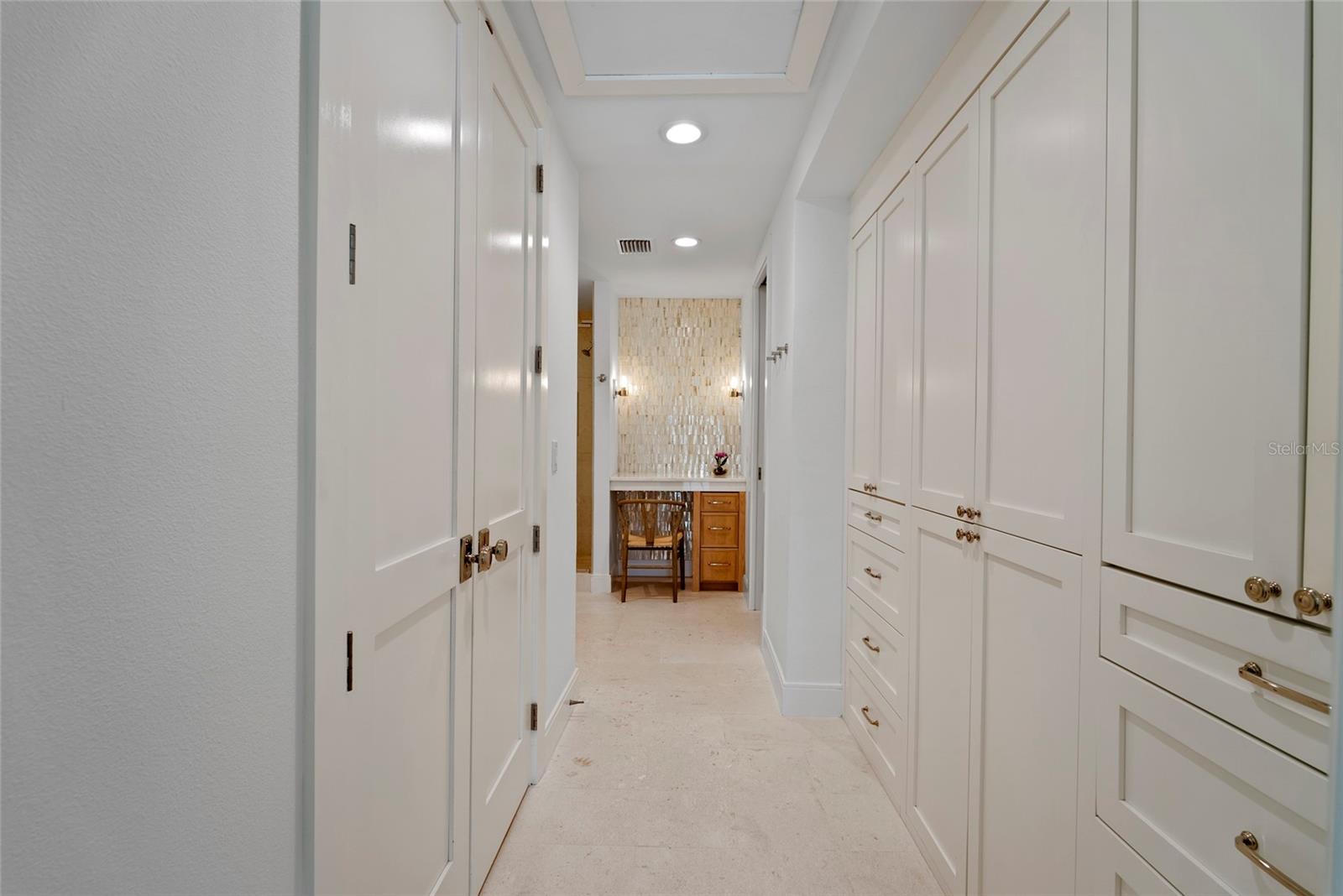 Master closet and custom cabinetry