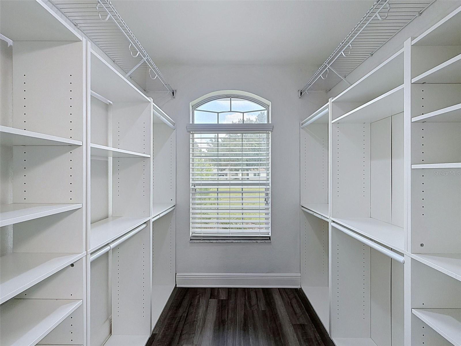 Primary walk in closet