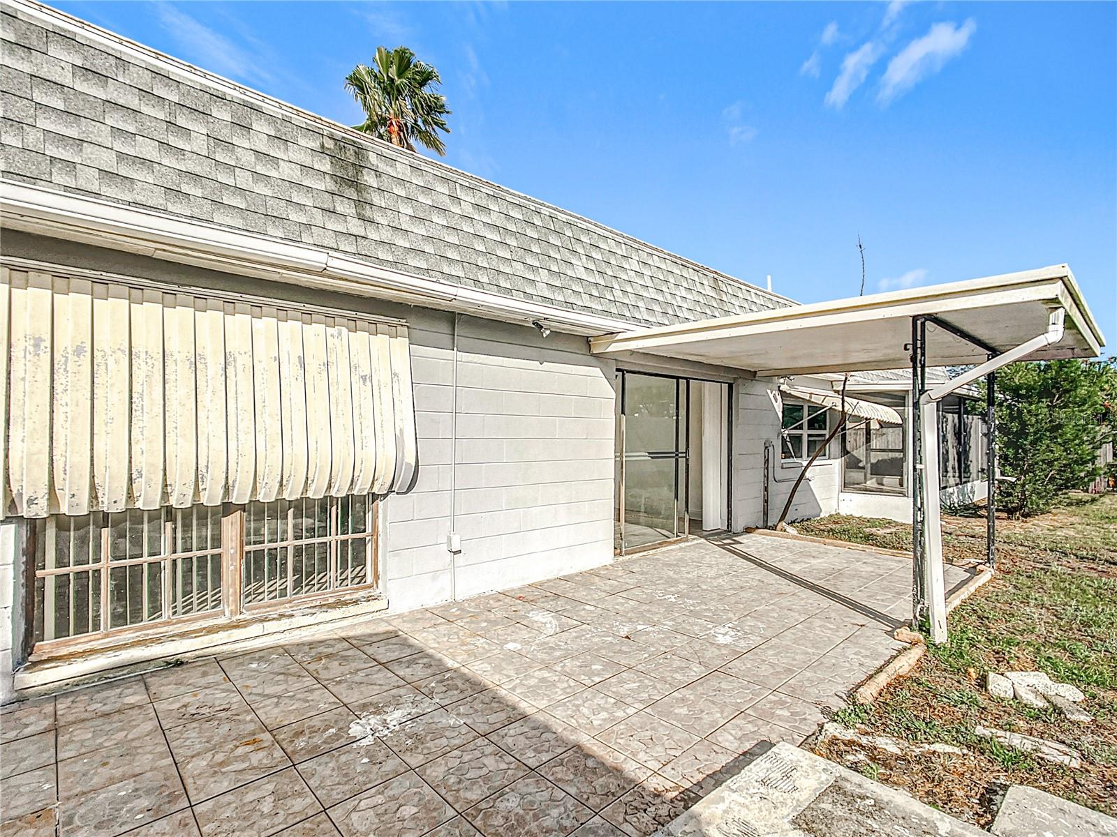 outside covered patio