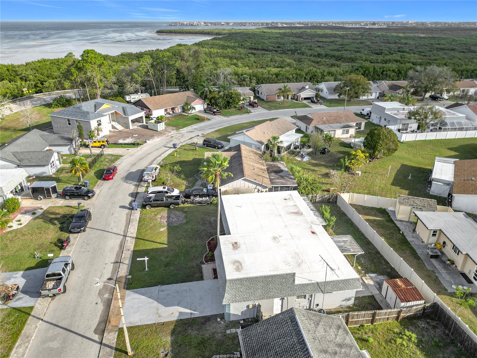 aerial of neighborhood