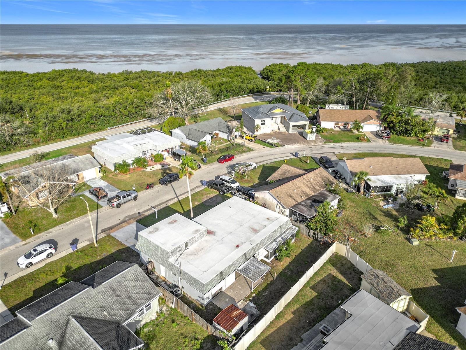 aerial of neighborhood