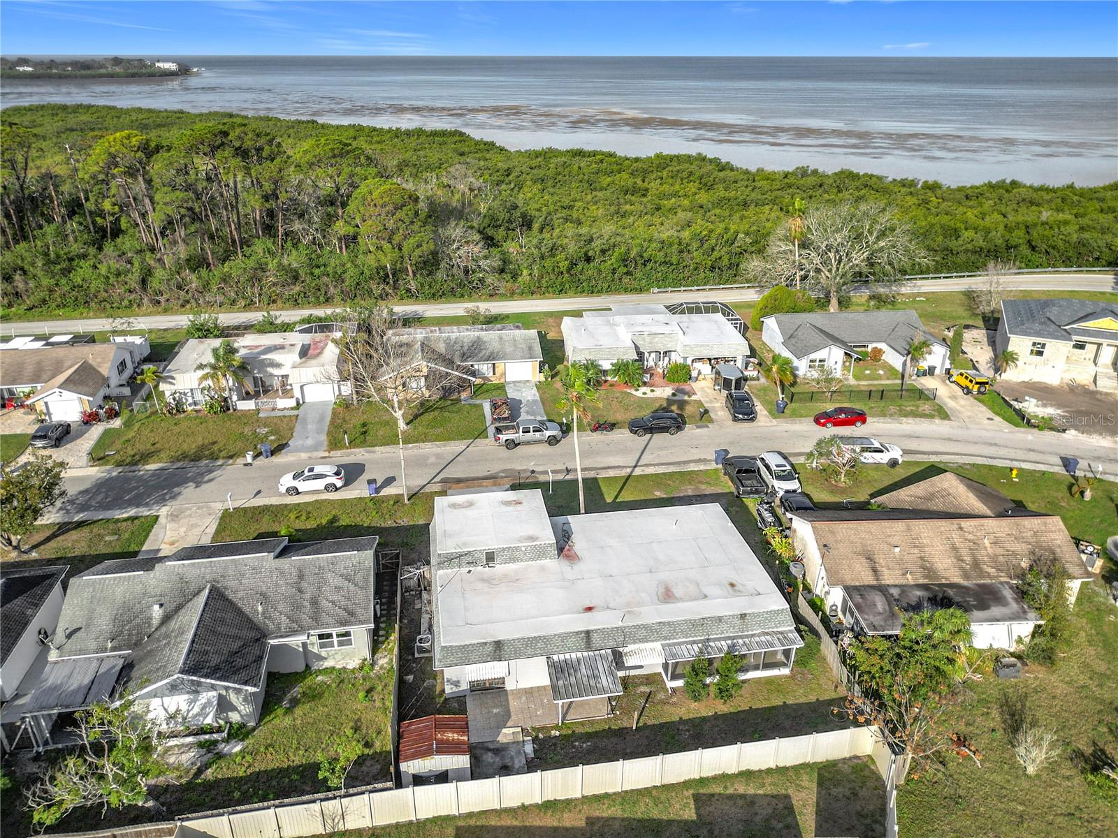 aerial of neighborhood