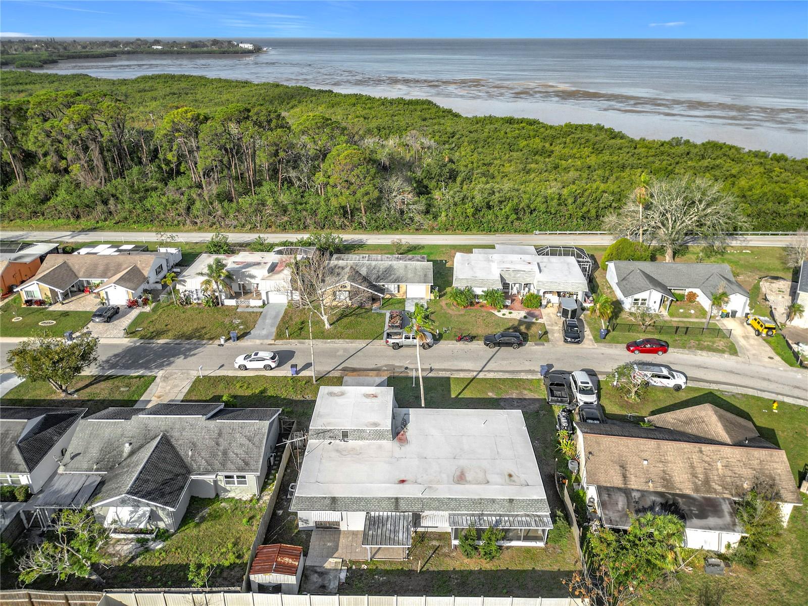 aerial of neighborhood
