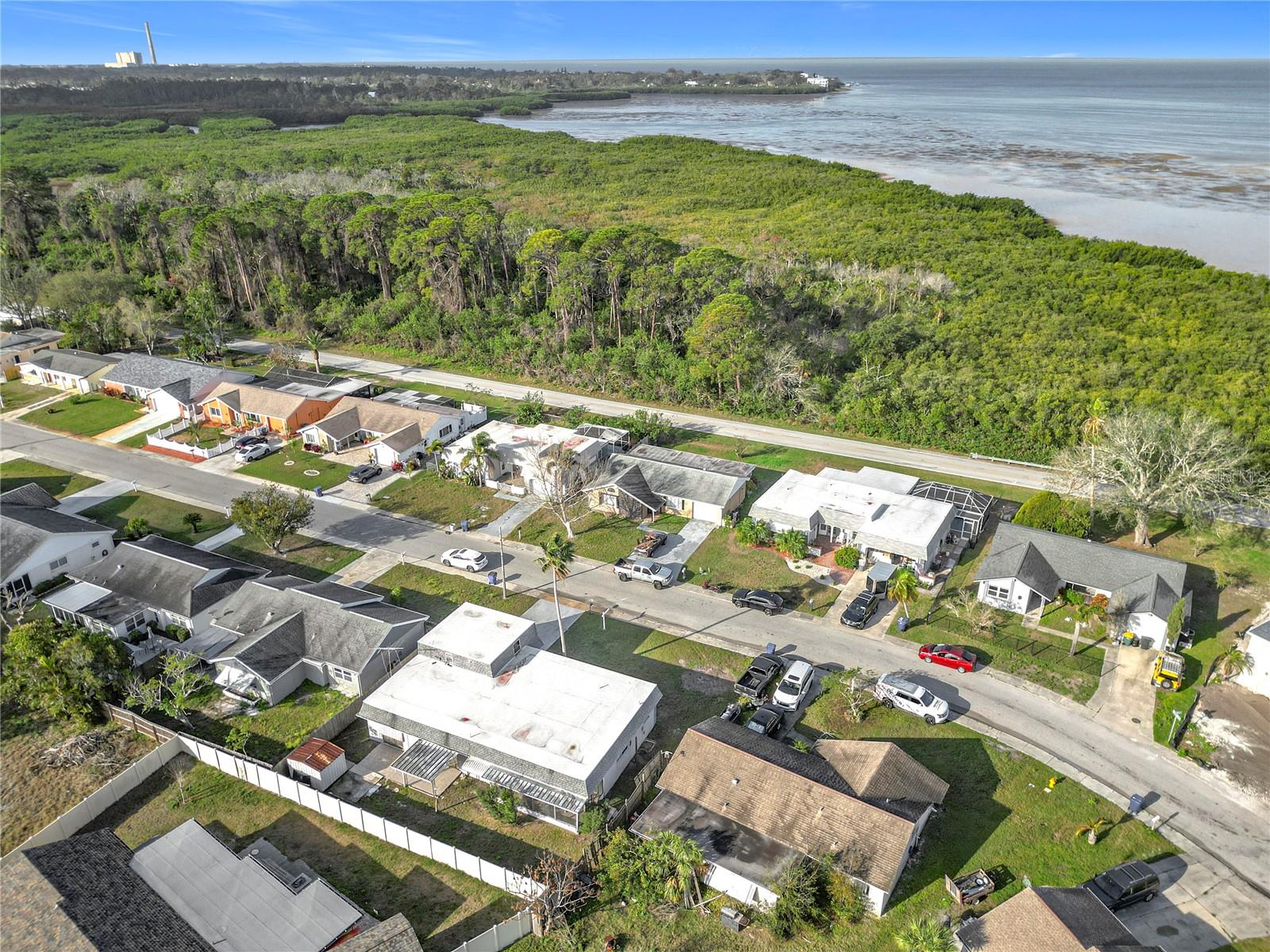 aerial of neighborhood