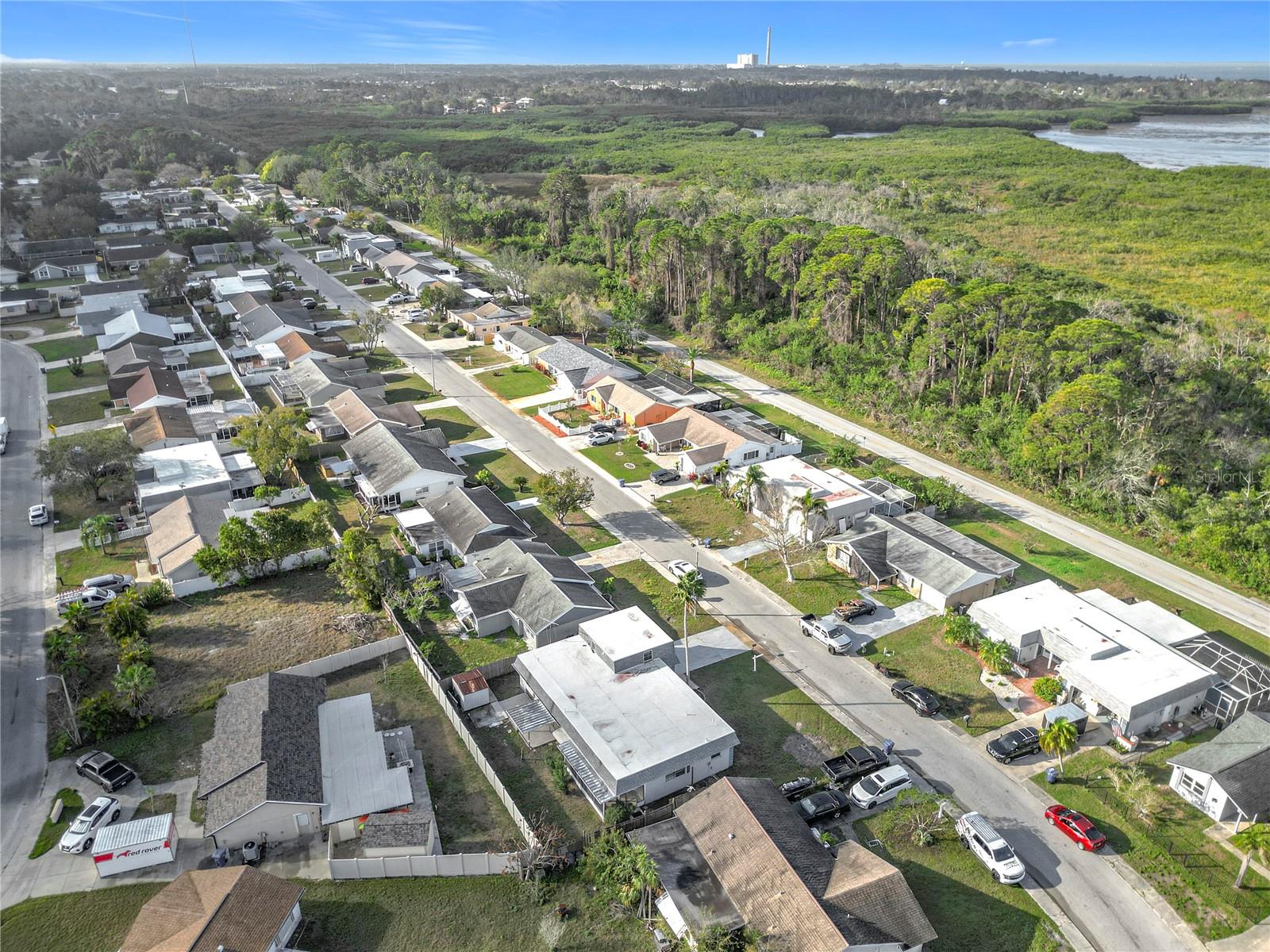 aerial of neighborhood