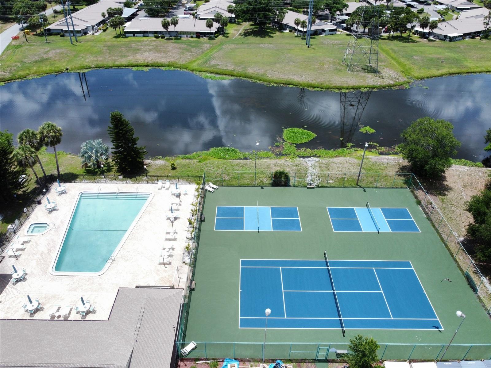 Pool/tennis court