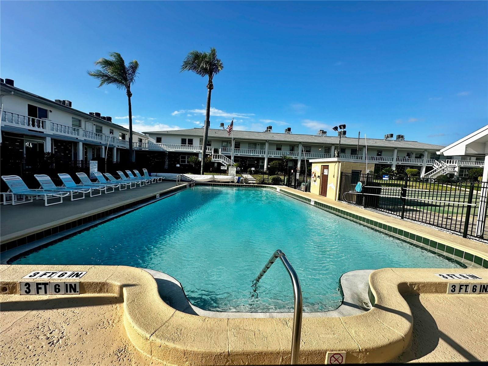Community Pool and the Back of Unit is Upper Left in this Picture