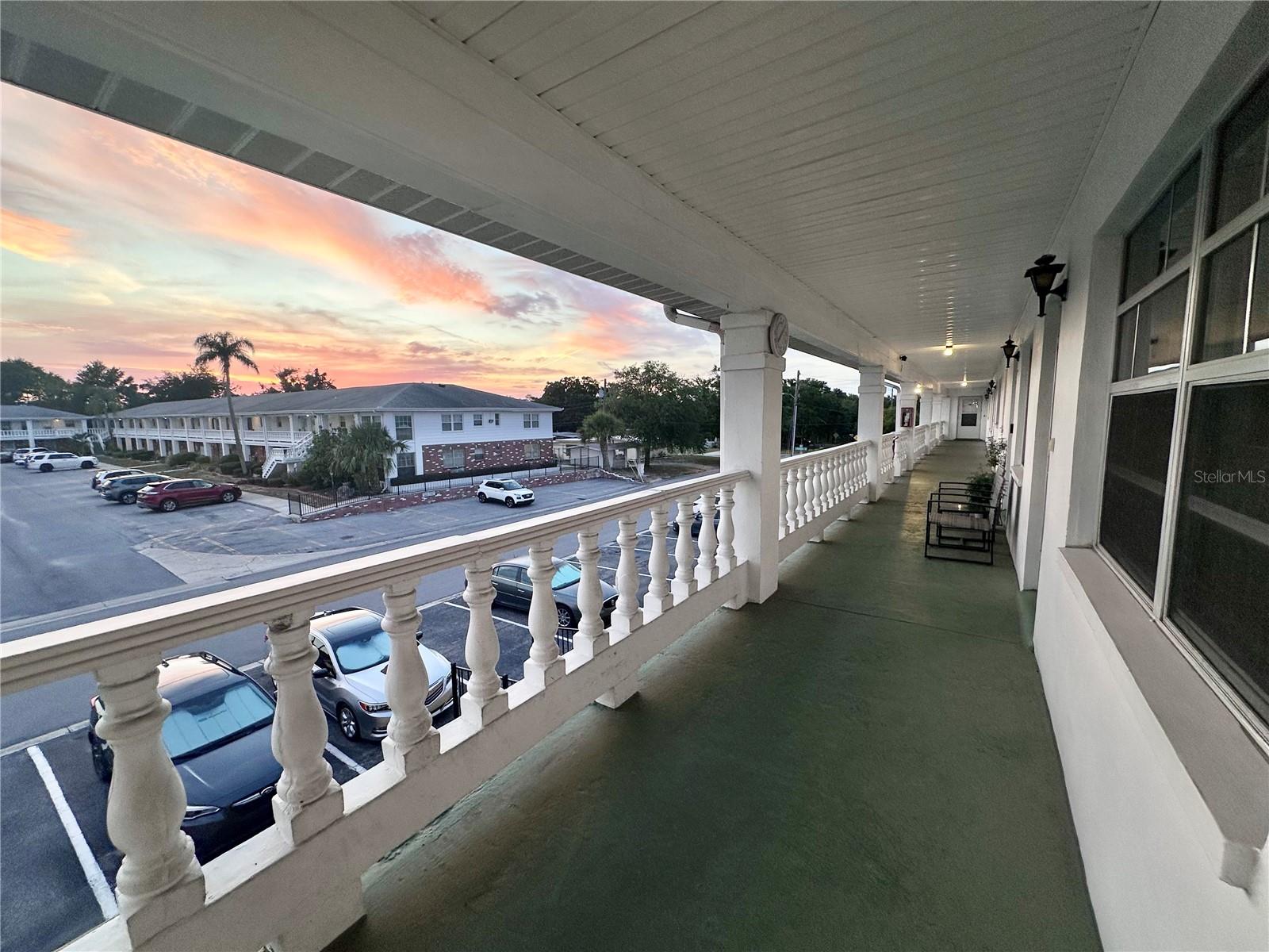 Evening Sunset View from Front of Unit