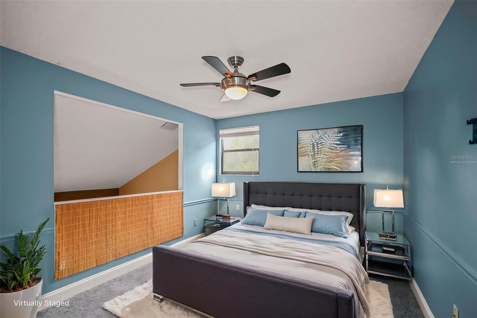 Loft area Virtually Staged as a Bedroom 3