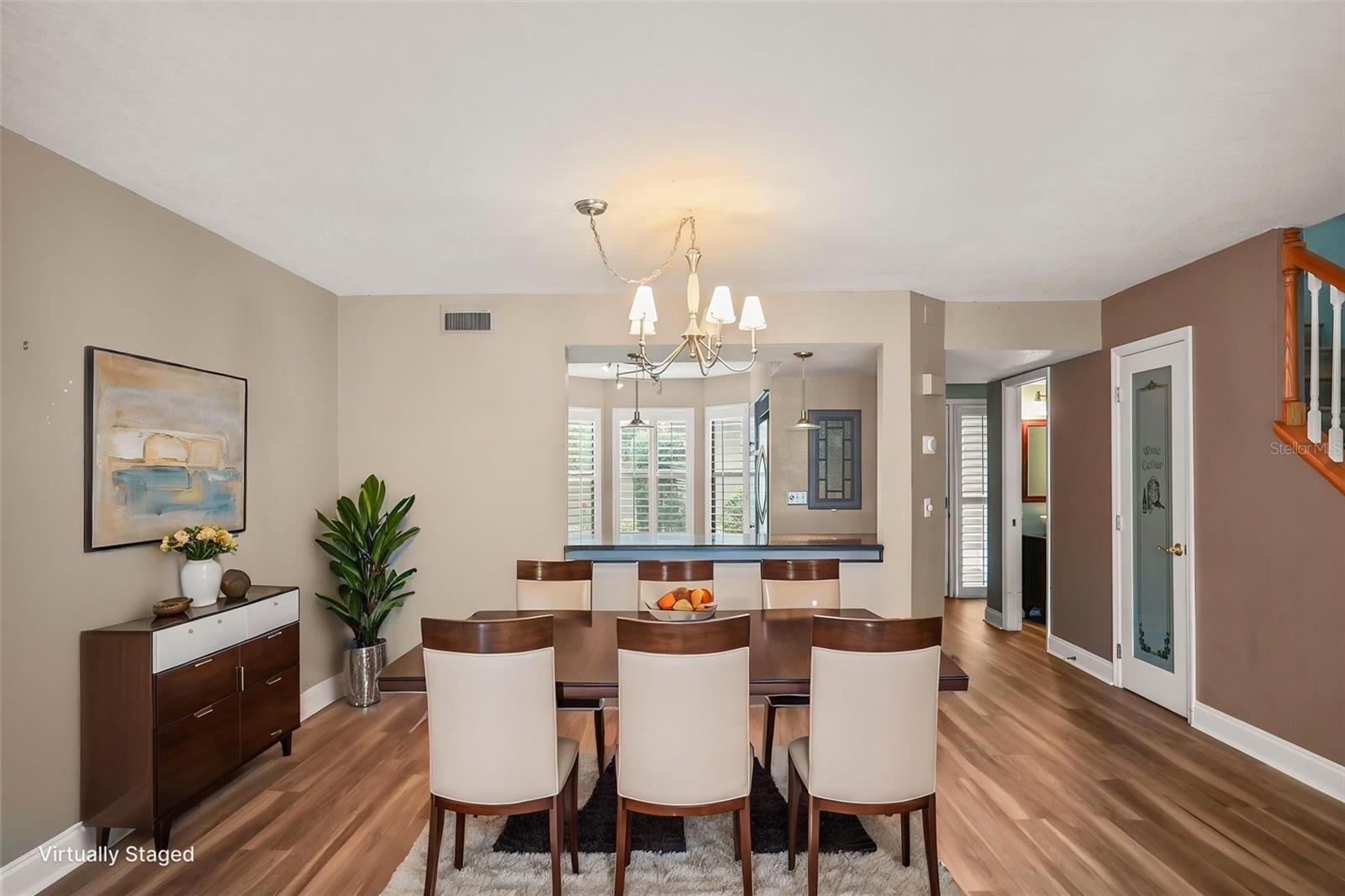 Dining Room / Living Room Combo Staged