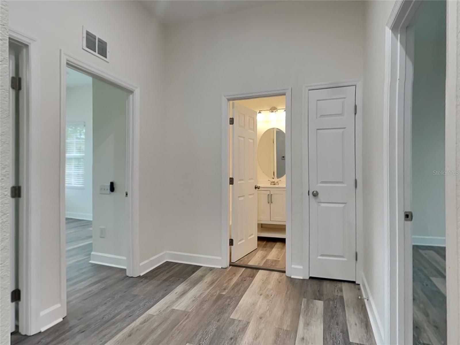 2nd Floor Hallway, 2 bedrooms on left, Primary on the right