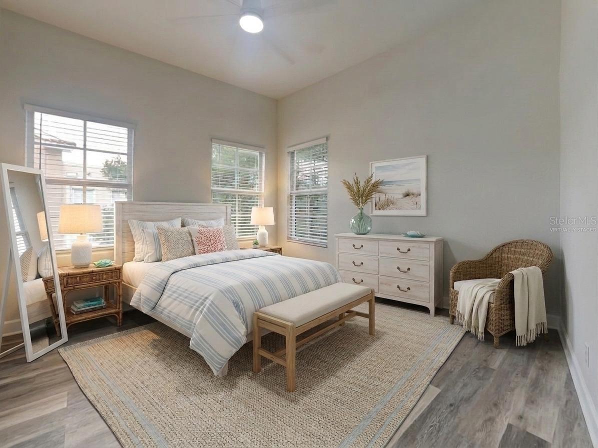 virtually staged 2nd bedroom