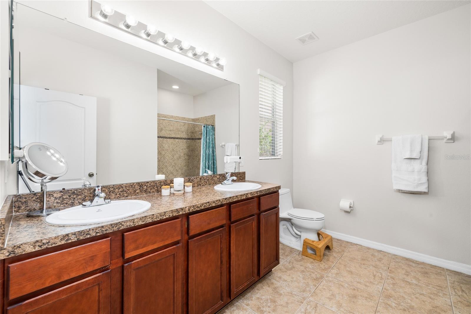 Primary Ensuite with dual sinks and shower