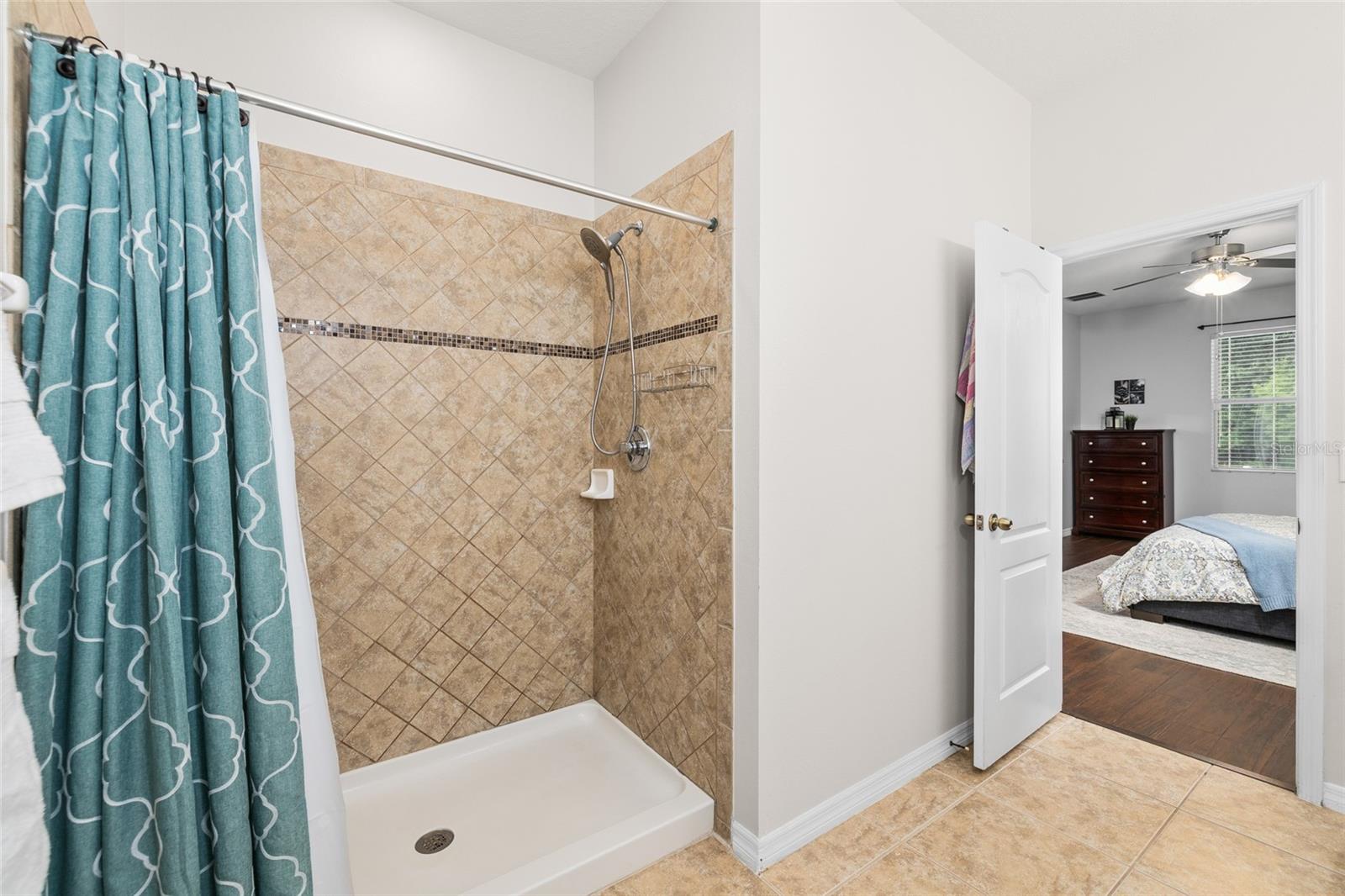 Primary Ensuite with dual sinks and shower