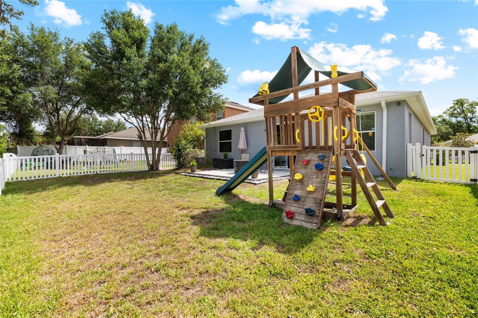 Huge Backyard- playset included