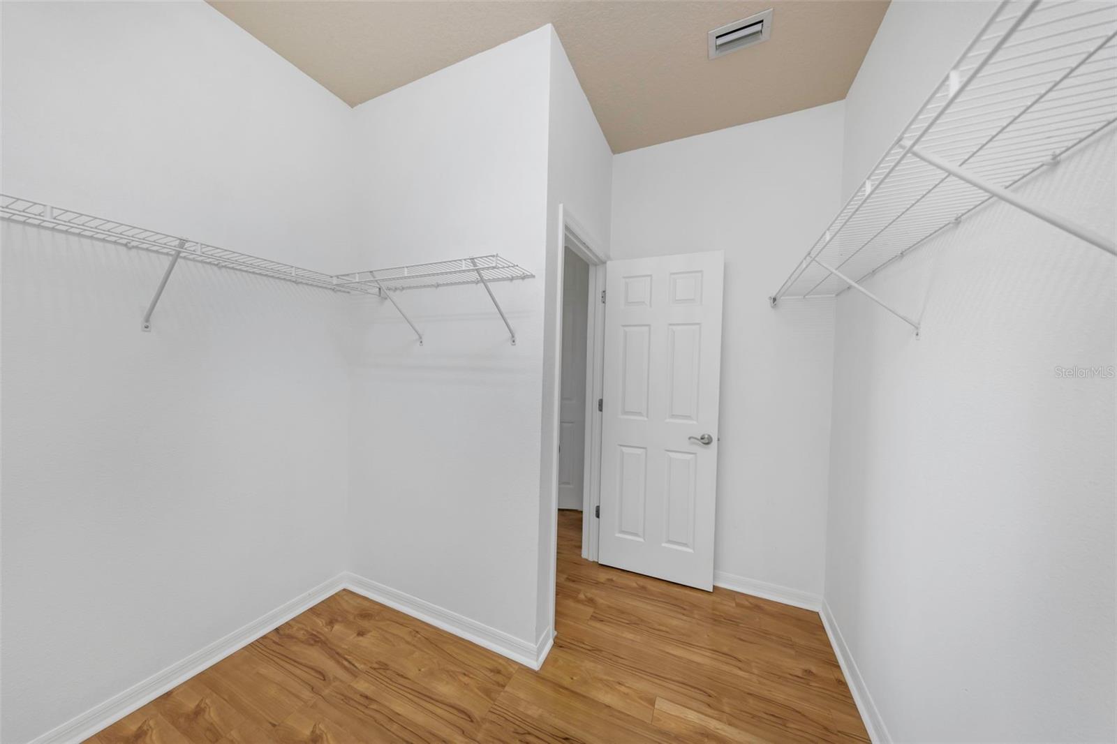 Dual walk-in closets