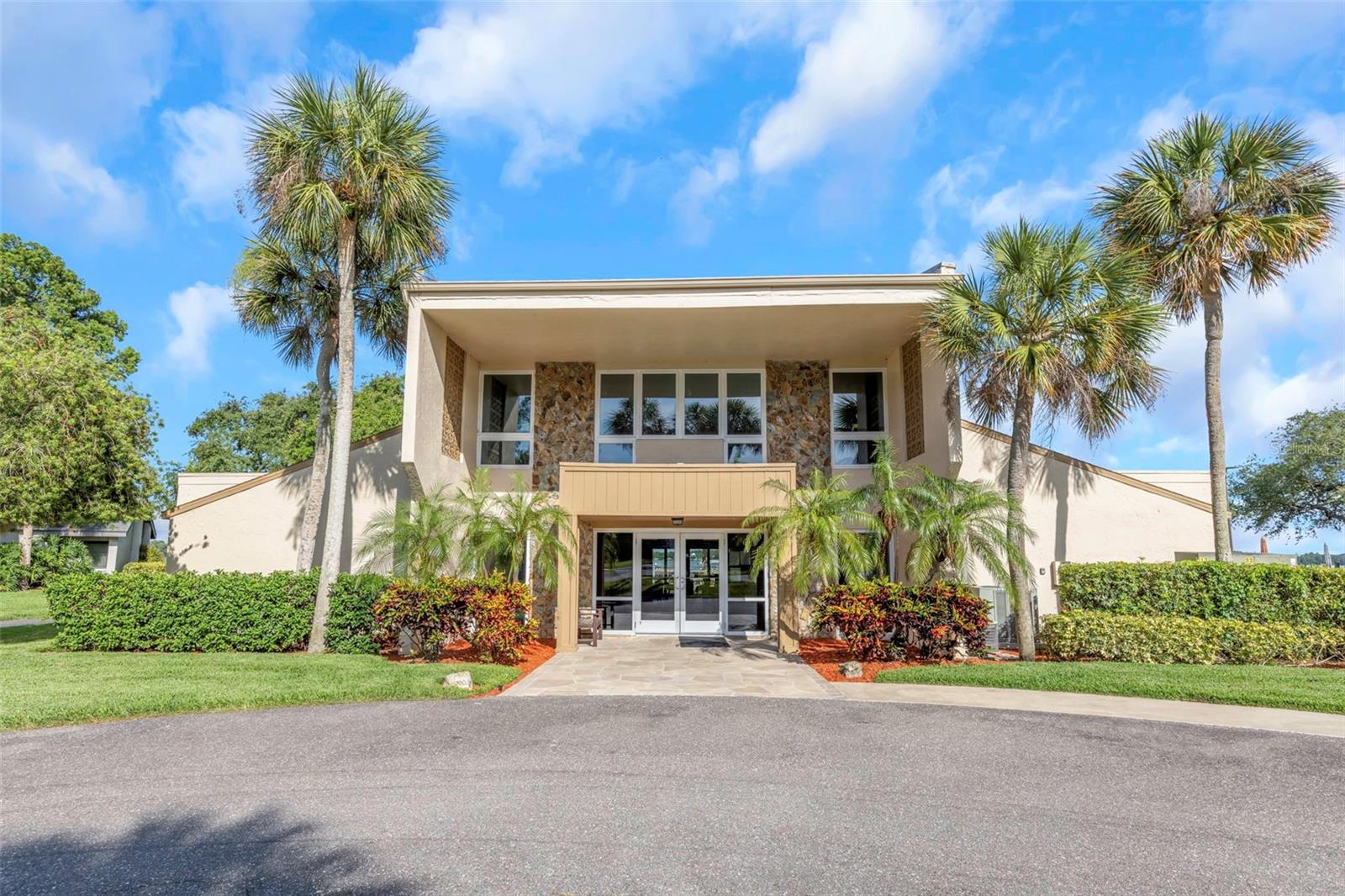 Front of clubhouse