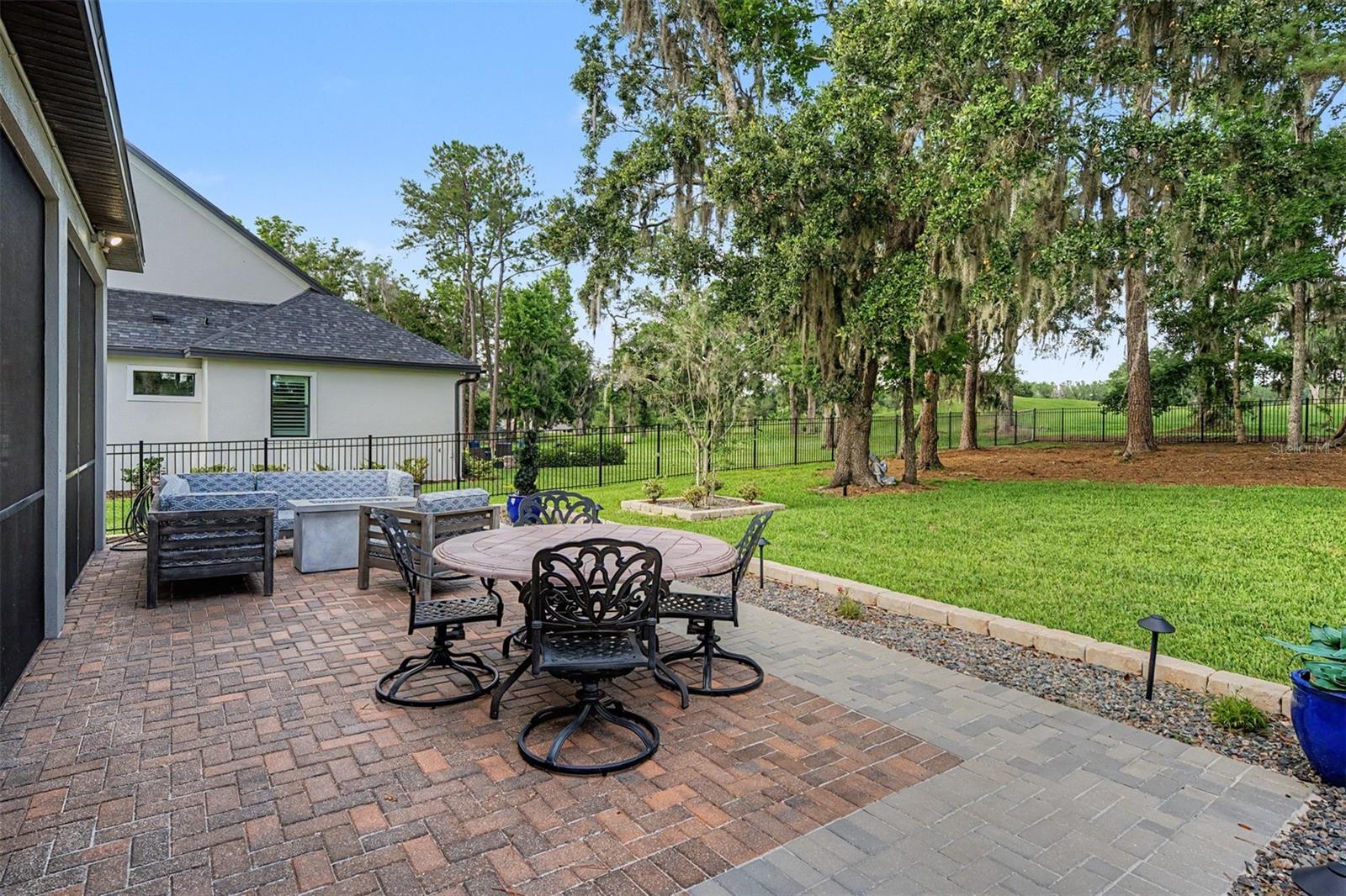 Paver back patio to entertain guests!