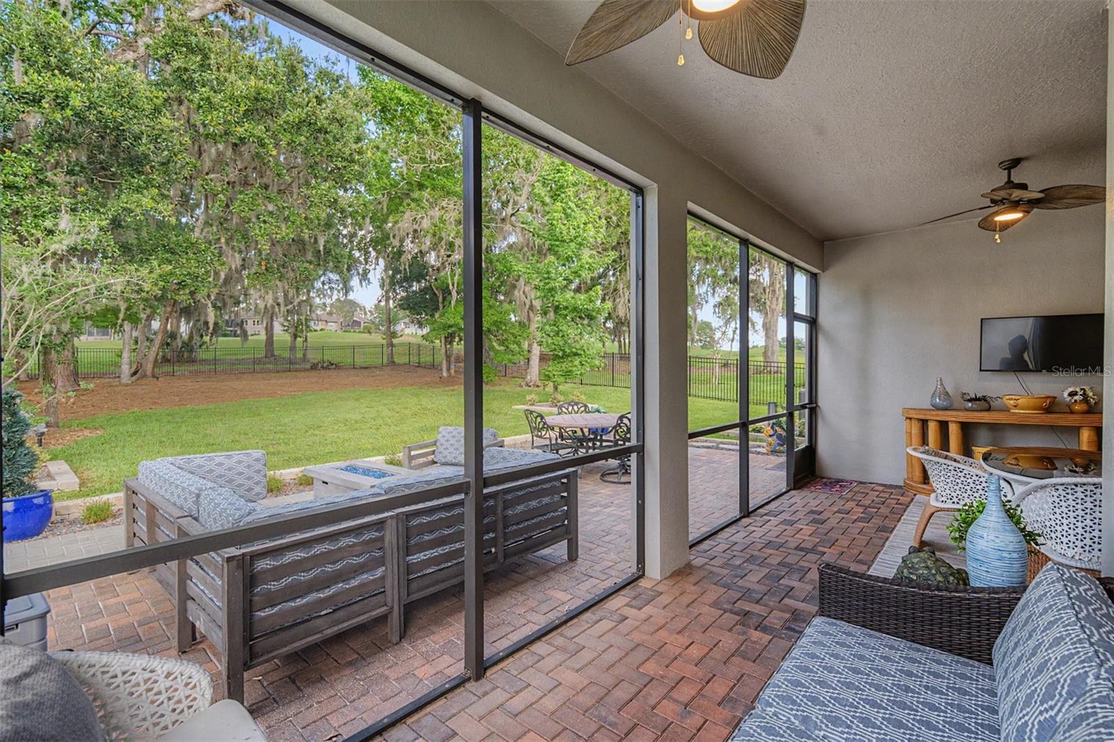 Screened lanai with a view!