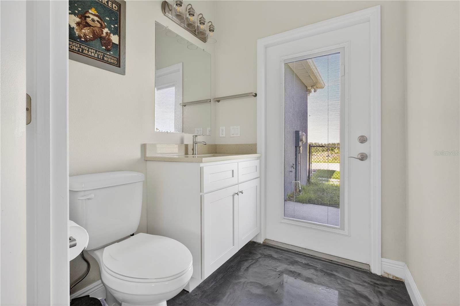 Half Bath off of the office