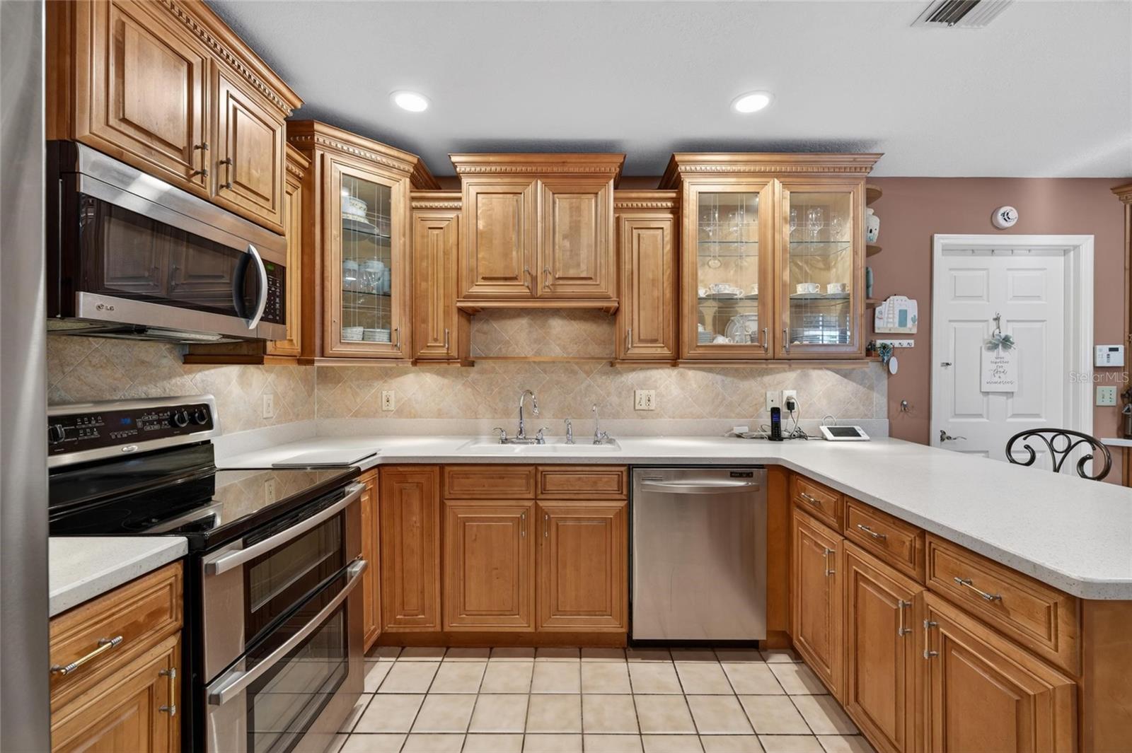 REAL WOOD CABINETS WITH GLASS FACES