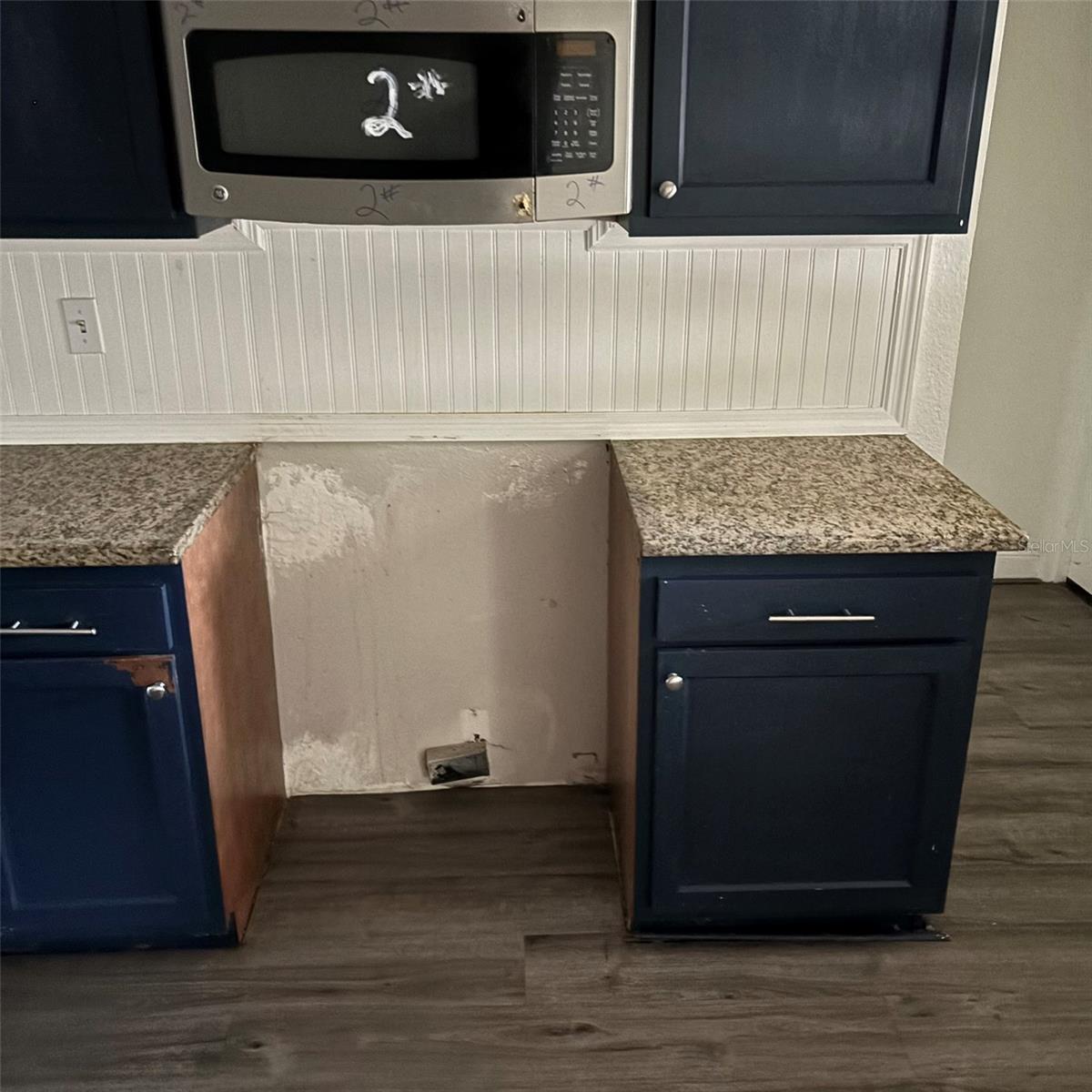 Only appliance included is microwave