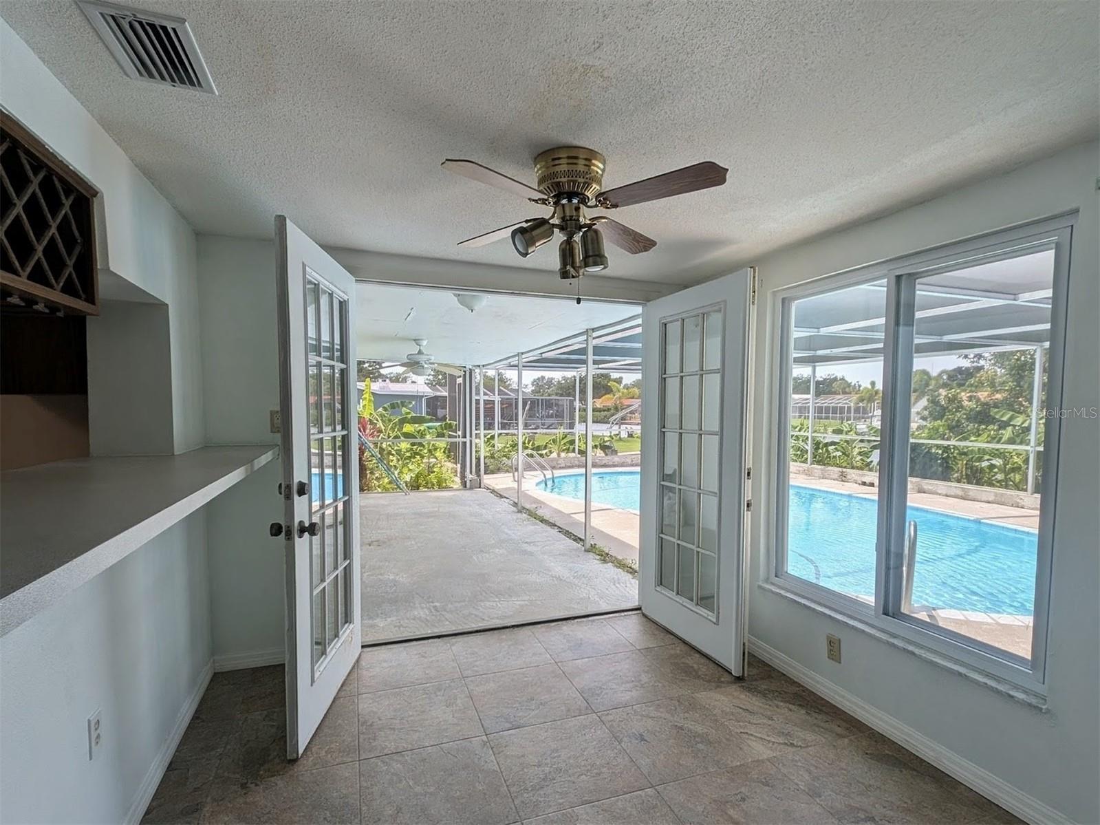 French Doors to the Lanai