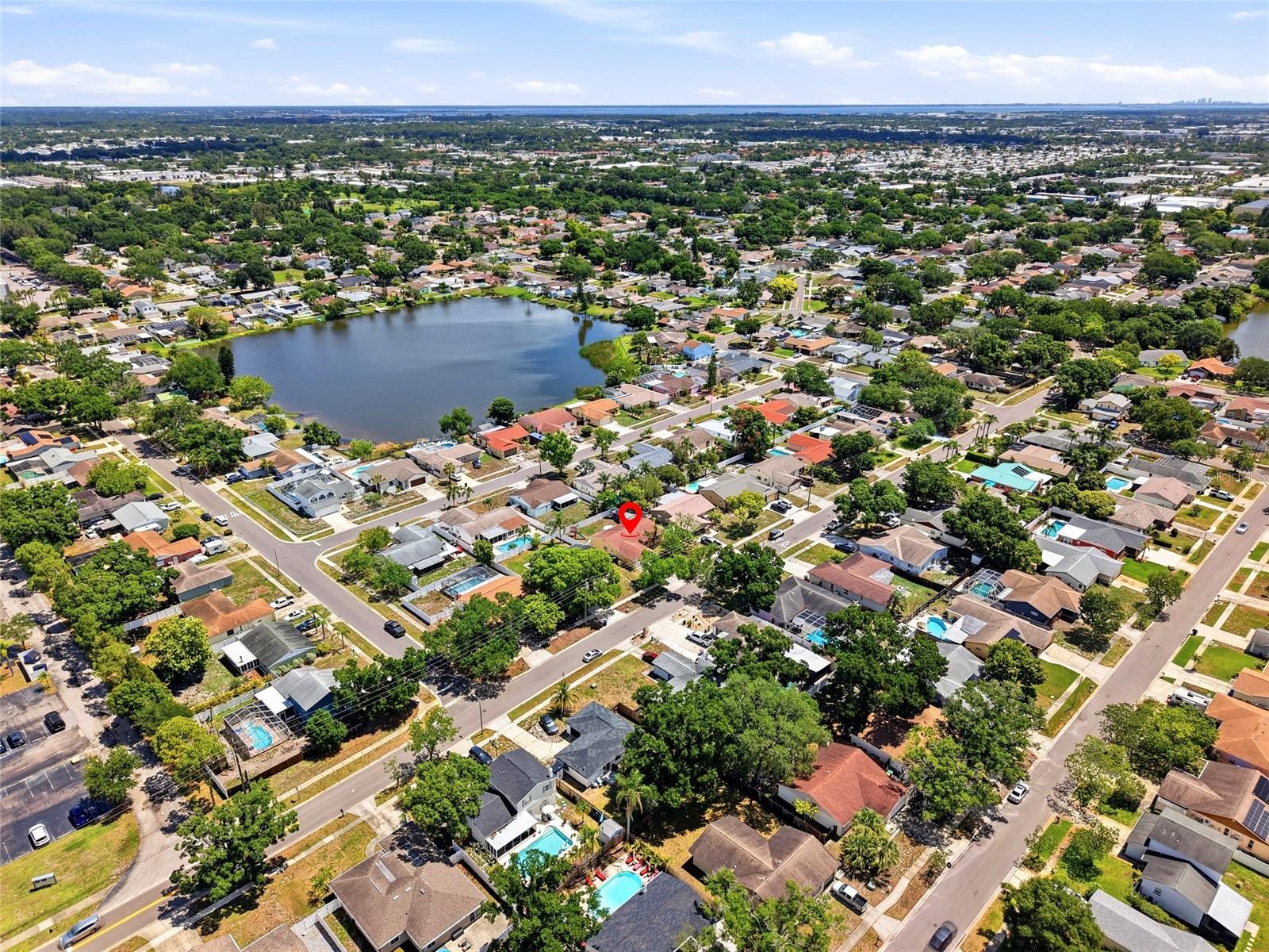 Beautiful lakes and paths near by for walking and biking