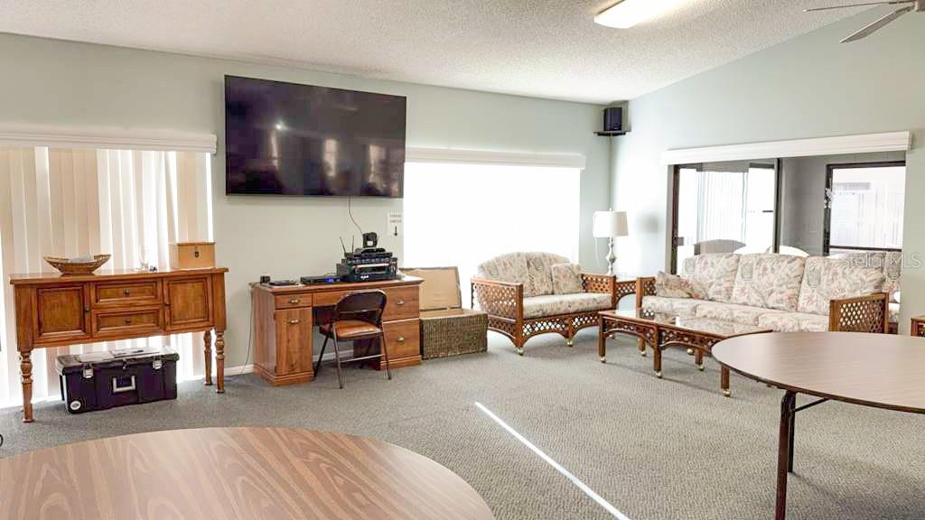 Audio/Visual system at the clubhouse for community sing alongs