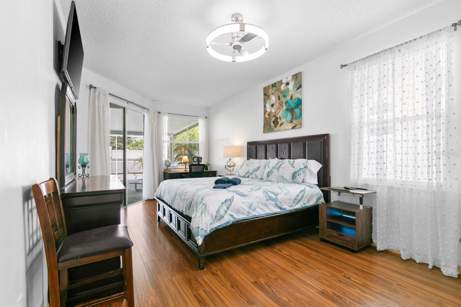 Primary Bedroom With New High-Grade Laminate Flooring
