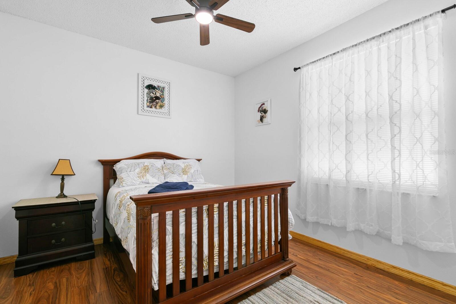Guest Bedroom 2 w/New High-Grade Laminate Flooring.